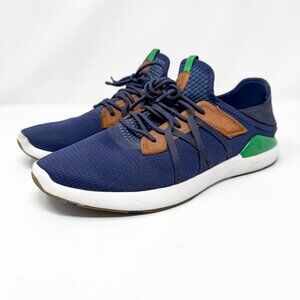 Olukai Mio Li Sneakers Men's 11 Navy Bamboo 10440-548Z Comfort Casual Shoes